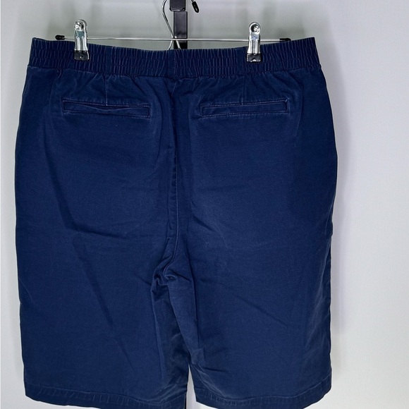 Lands' End Blue Flat Front Shorts Casual Style - Picture 7 of 9